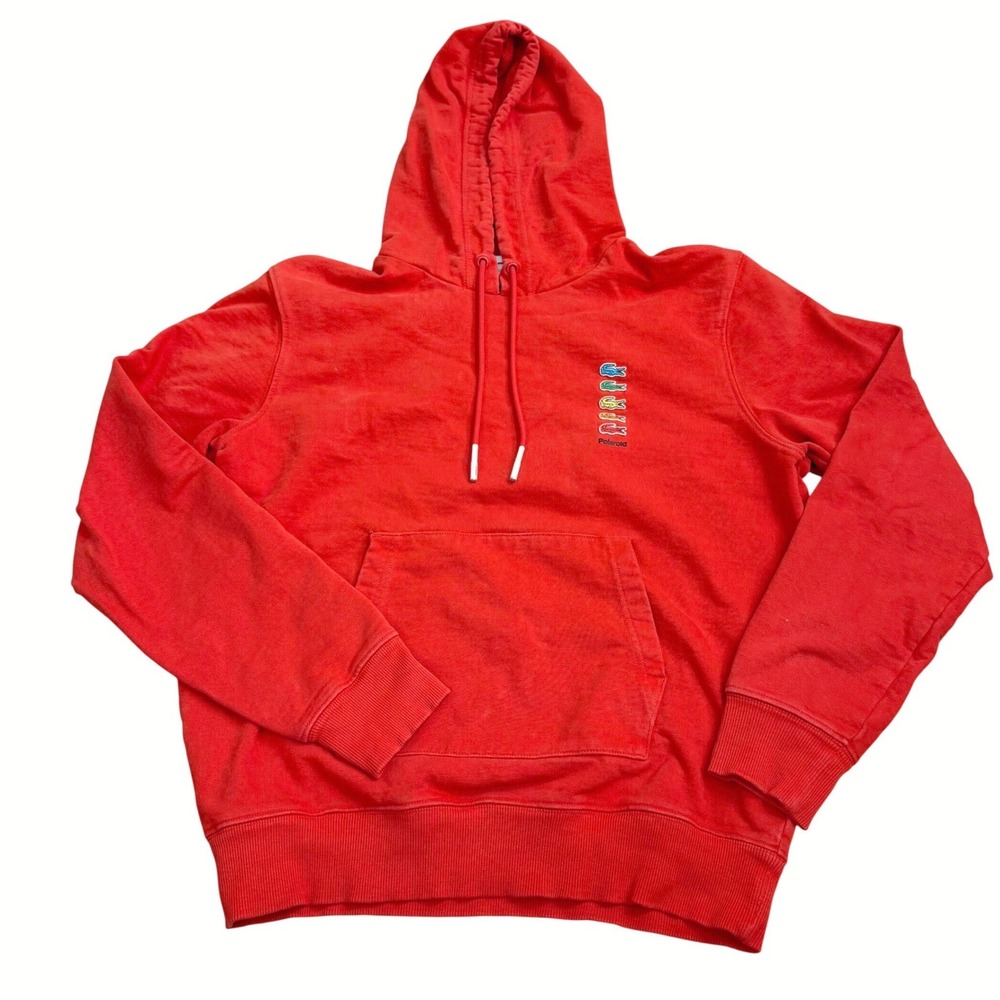 Lacoste X Polaroid Multi-Croc Collaboration Hoodie
Medium/US M/Fr 4 Red GUC READ